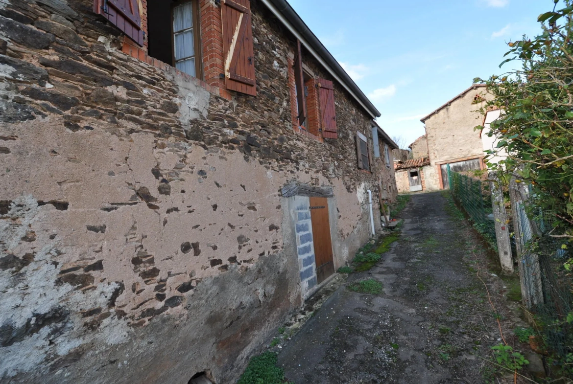 Maison de Village à Alban avec garage et terrain de 1181 m² à rénover 