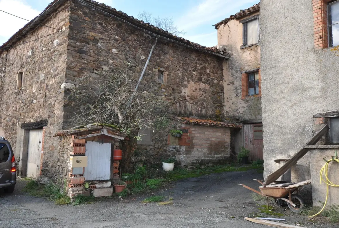 Maison de Village à Alban avec garage et terrain de 1181 m² à rénover 