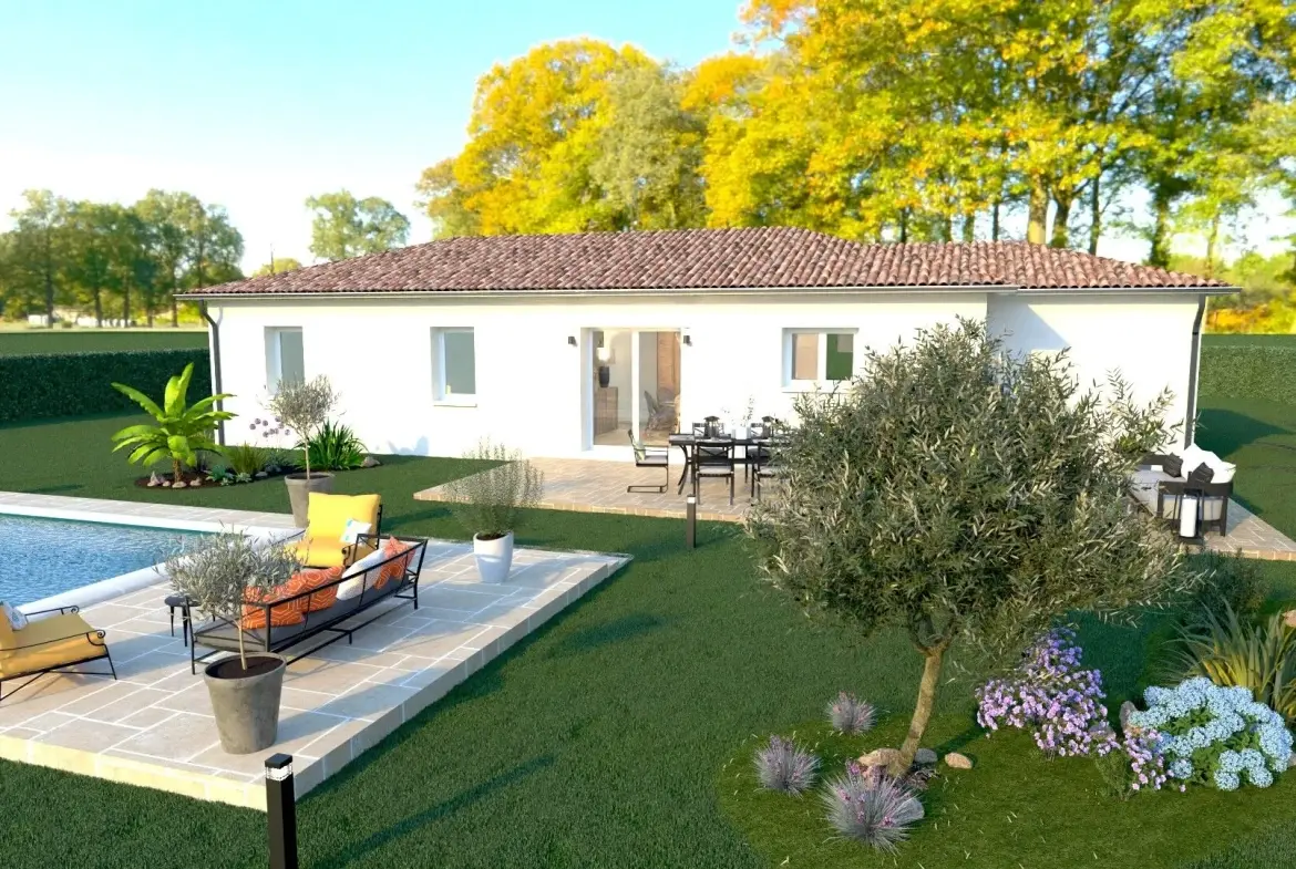 Maison moderne 4 chambres en L à Lévignac-de-Guyenne - Modèle ATHENES 