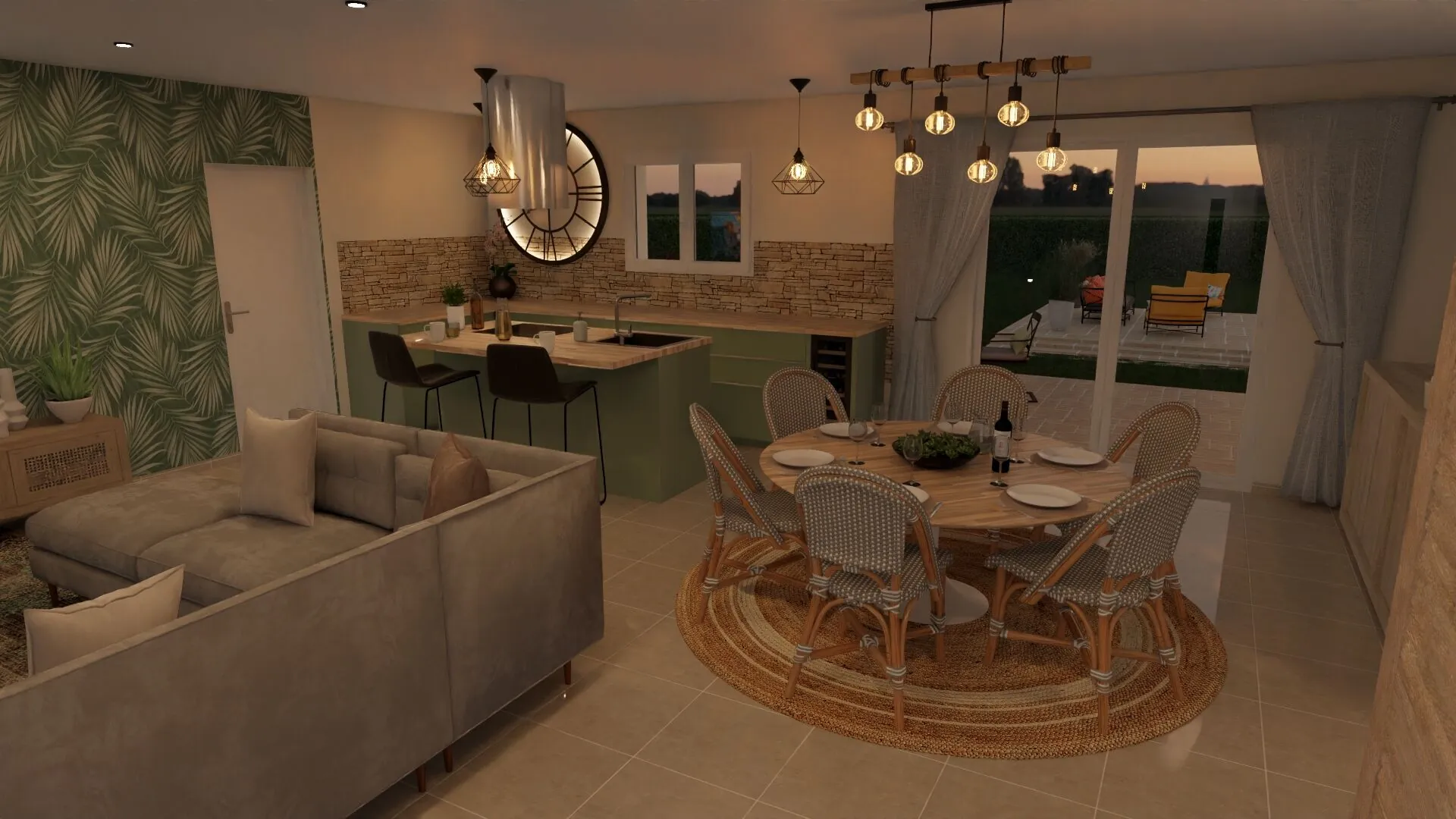 Maison moderne 4 chambres en L à Lévignac-de-Guyenne - Modèle ATHENES 