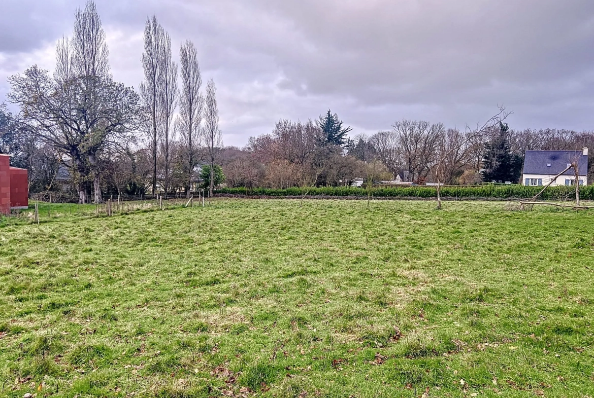 Terrain constructible de 997 m² à Plélo, proche RN12 - Libre de constructeur 