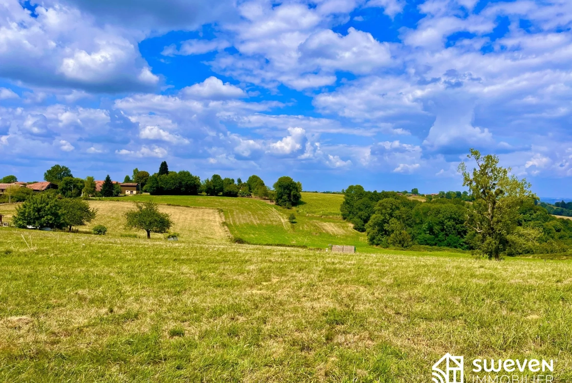 VOLVESTRE   Terrain constructible de 2358 m² avec vue à Sainte Croix Volvestre 