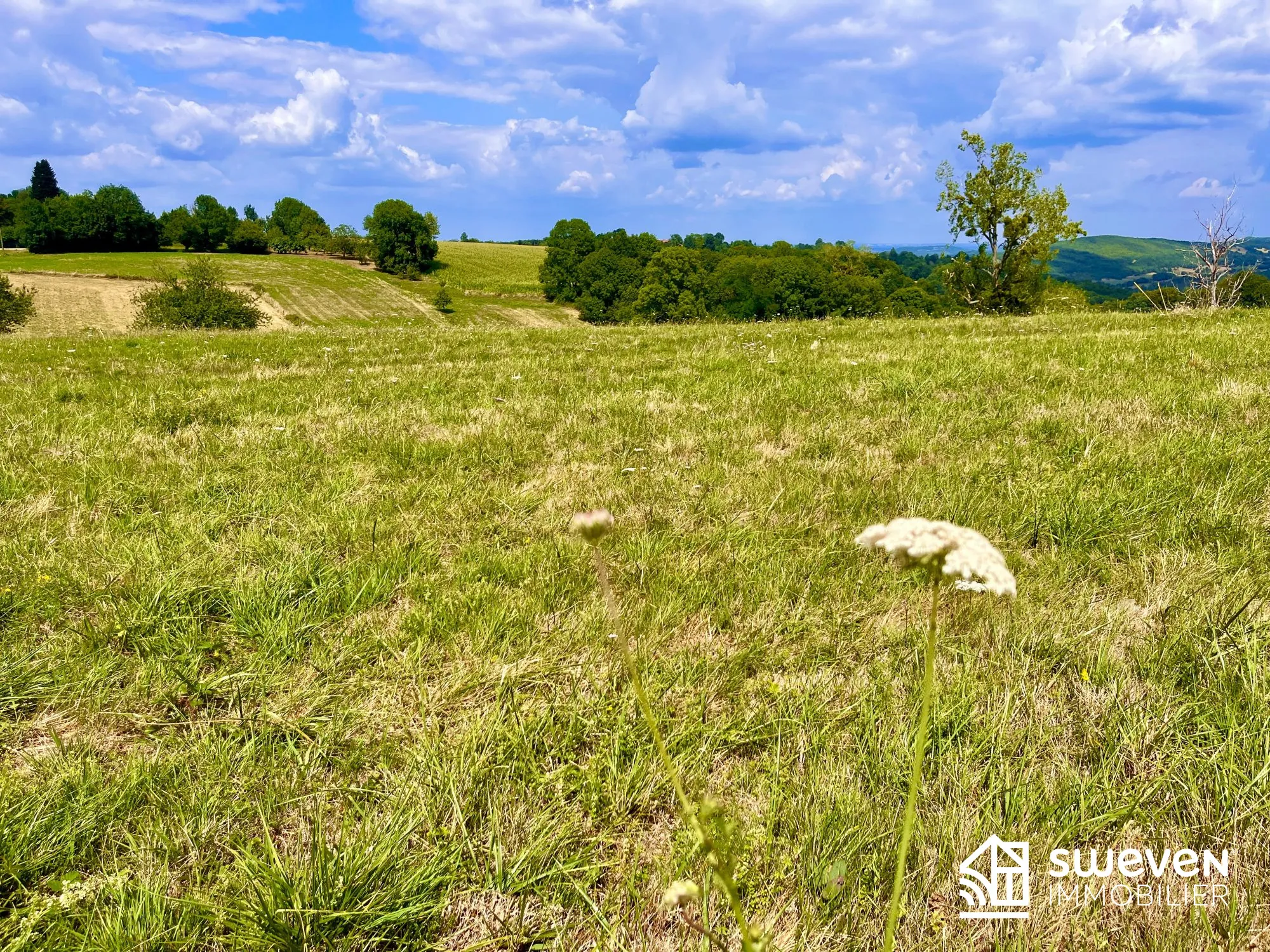 Terrain constructible de 2358 m² avec vue à Sainte Croix Volvestre 