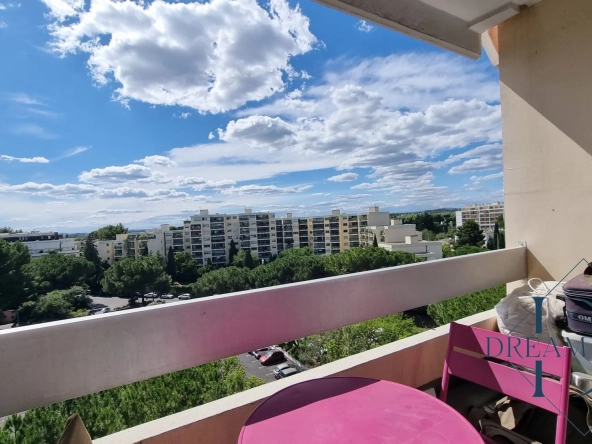 Studio 17m² à Montpellier, location avec vue dégagée et parking collectif