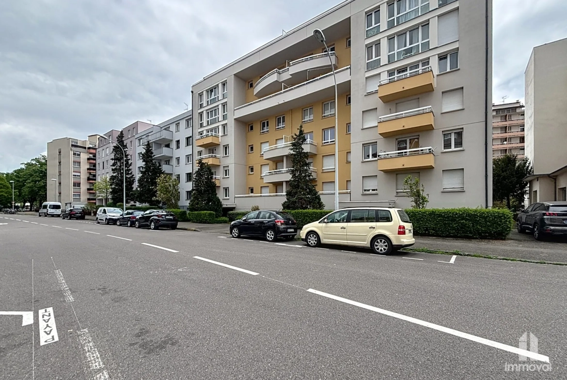 Appartement T2 à Neudorf, Strasbourg - 45,57 m² avec cave et ascenseur 