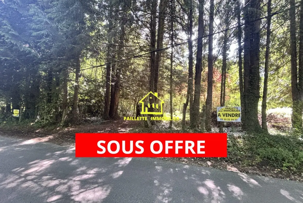 Terrain de loisirs non constructible à vendre à Quetteville, 2200 m² en zone agricole 