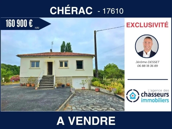 Ensemble immobilier avec atelier et habitation à Cherac (17)
