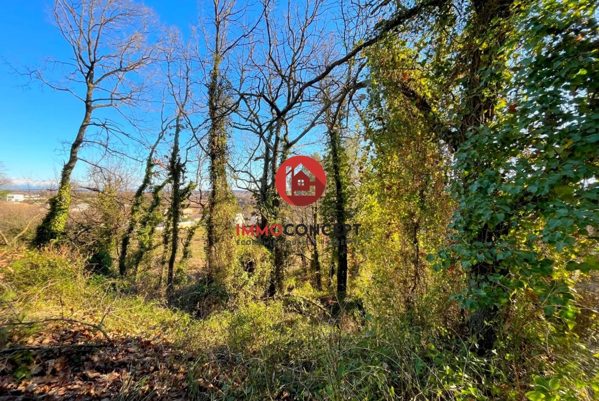 Terrain à vendre de 385 m² à Laudun-l'Ardoise, vue dégagée, secteur résidentiel 