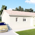 Maison neuve 3 chambres à Negronde en vente avec garage et terrain inclus