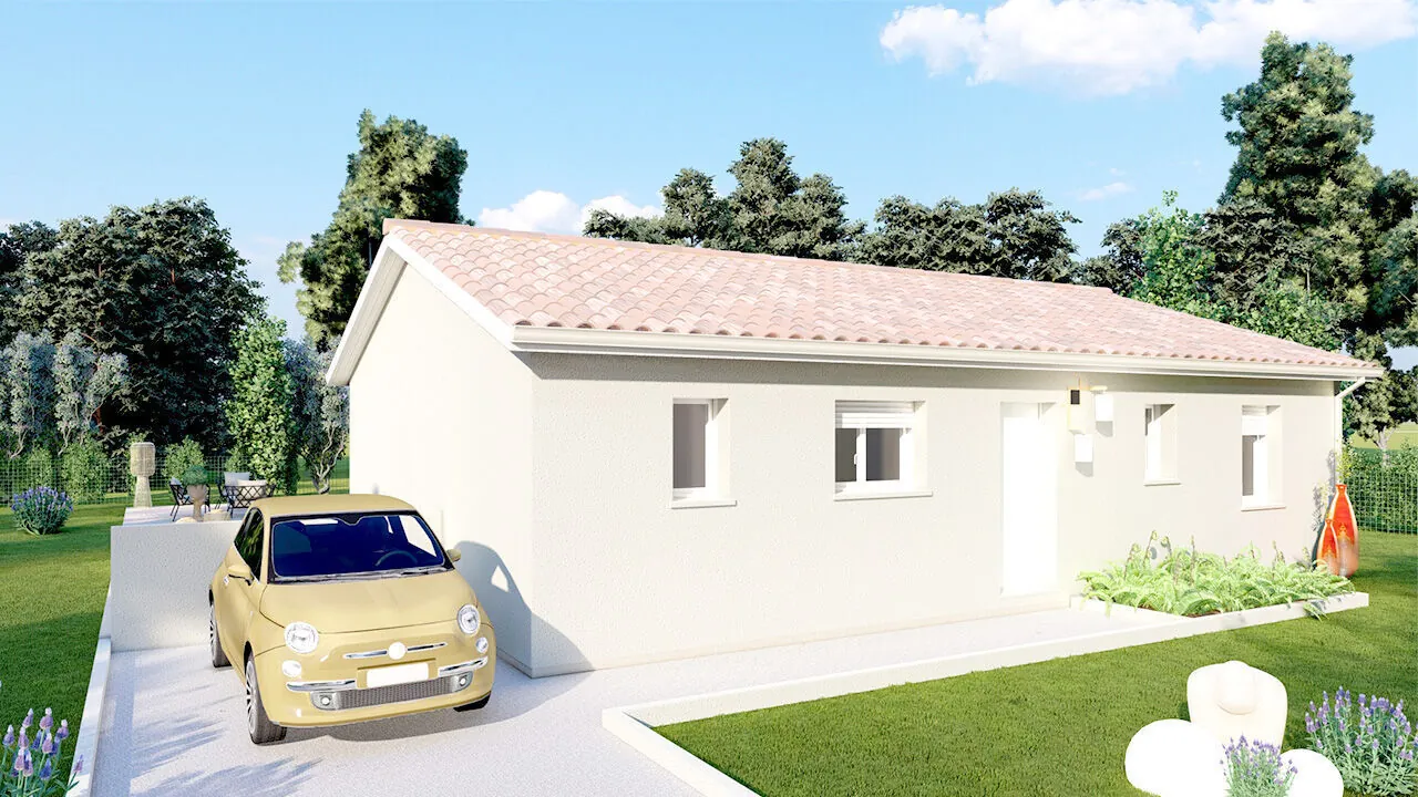 Maison neuve 3 chambres à Negronde en vente avec garage et terrain inclus 