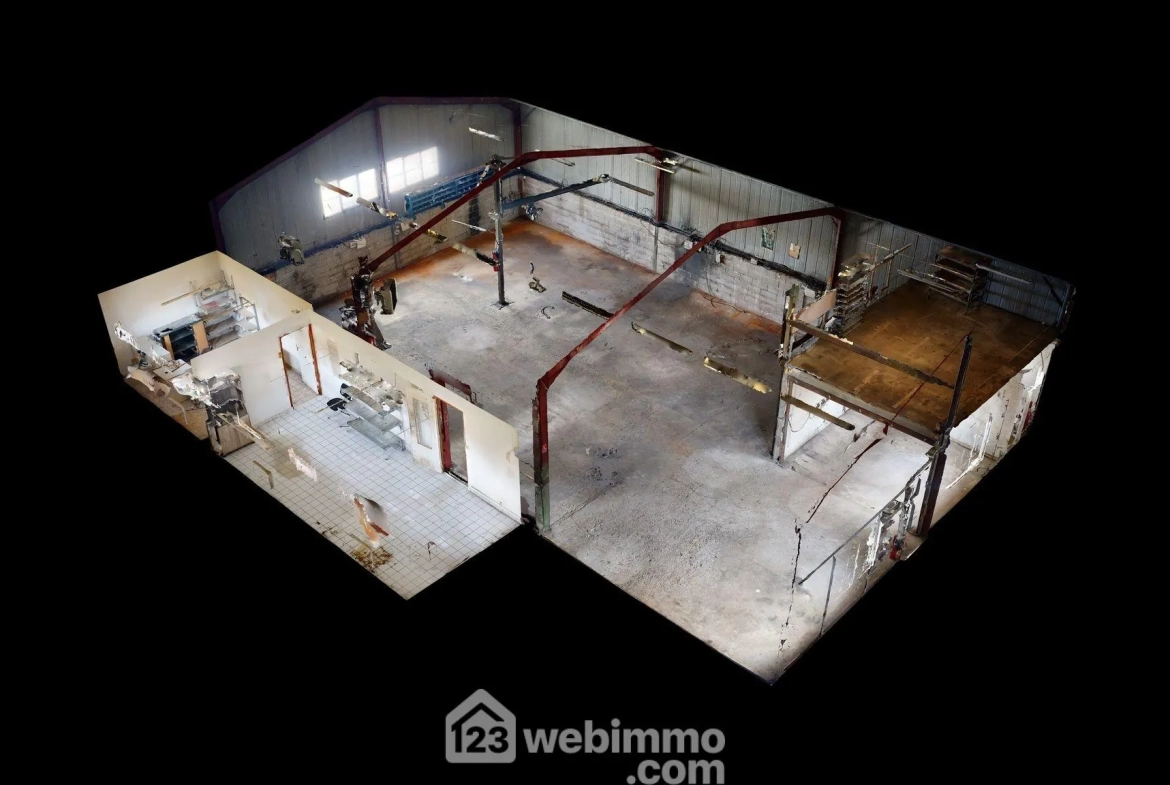 Vente d'un bâtiment industriel de 1326 m² à Thiescourt 