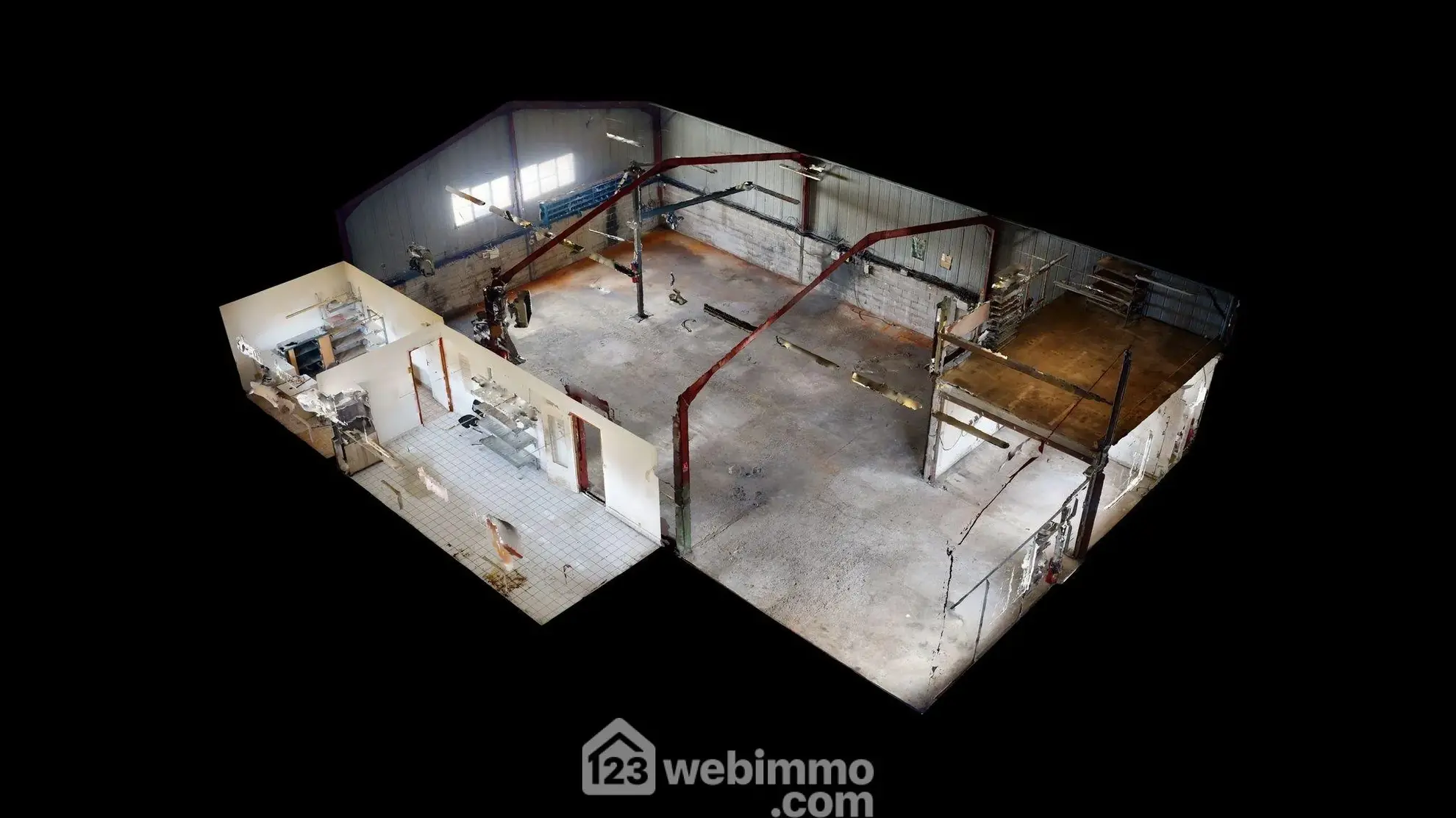 Vente d'un bâtiment industriel de 1326 m² à Thiescourt 