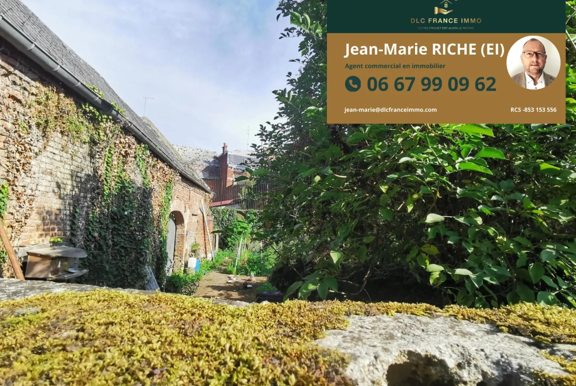 A vendre grange de 120 m² à Solesmes avec terrain de 378 m² 