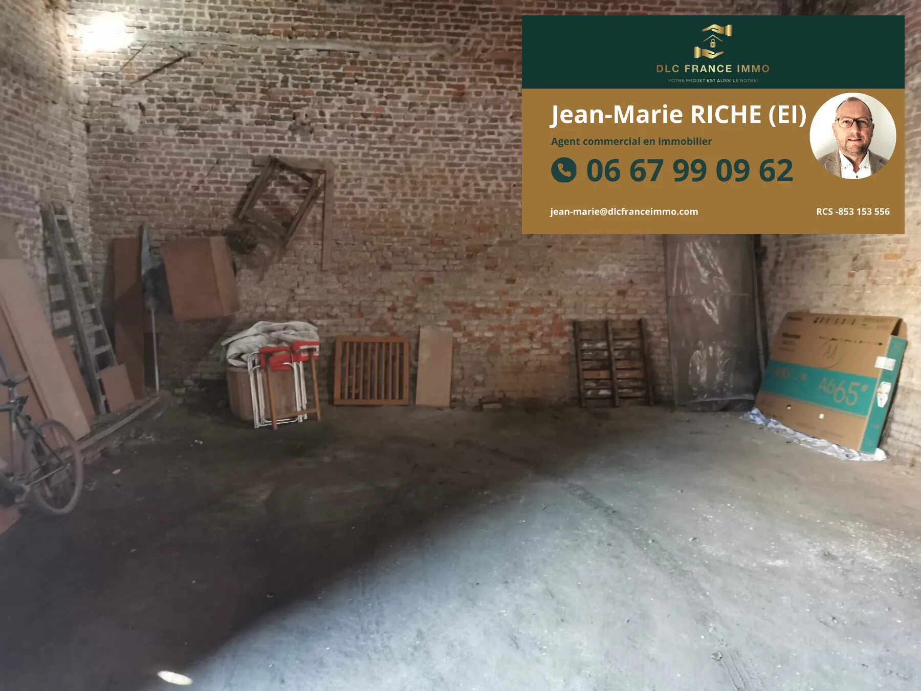 A vendre grange de 120 m² à Solesmes avec terrain de 378 m² 