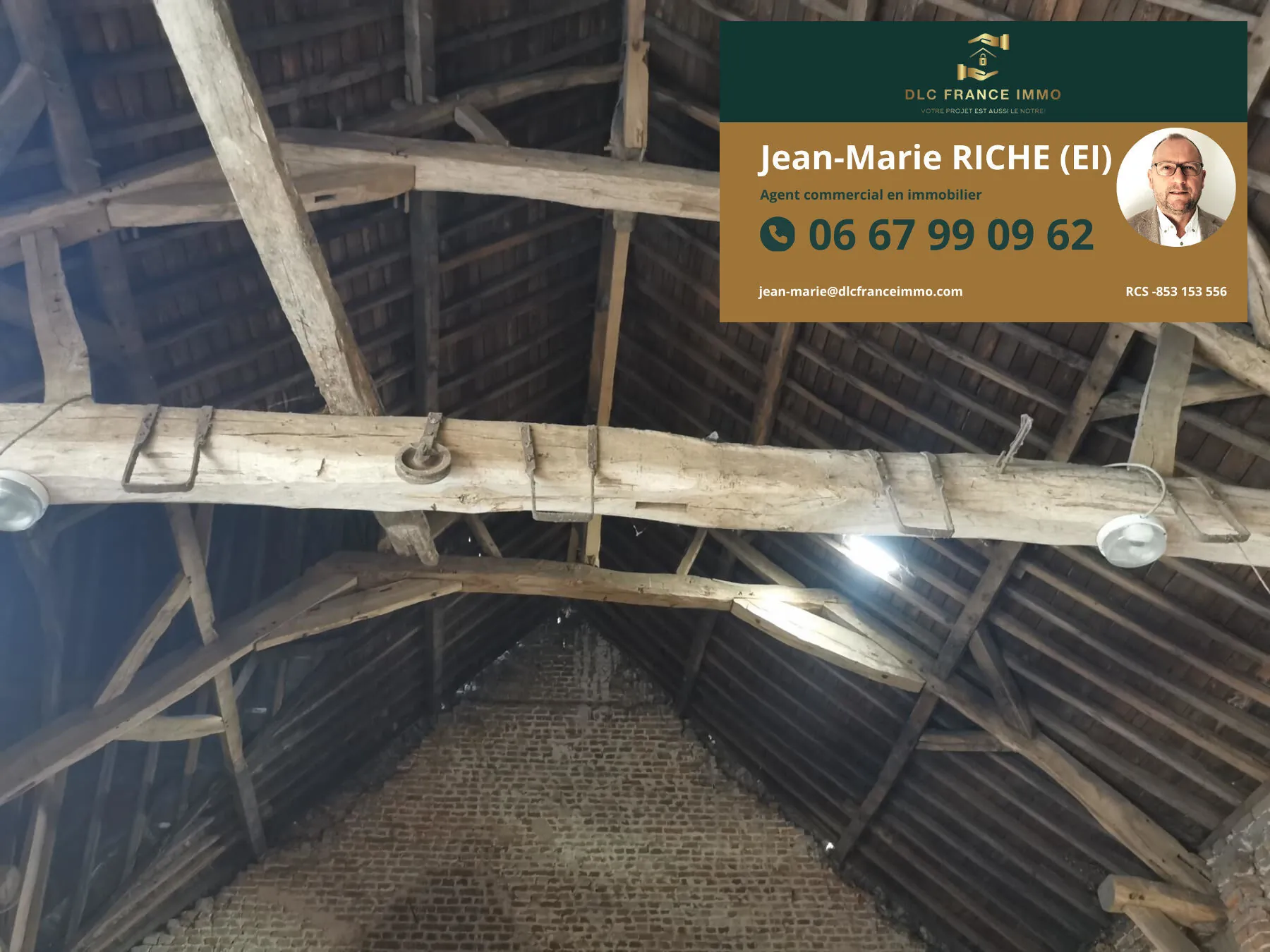A vendre grange de 120 m² à Solesmes avec terrain de 378 m² 