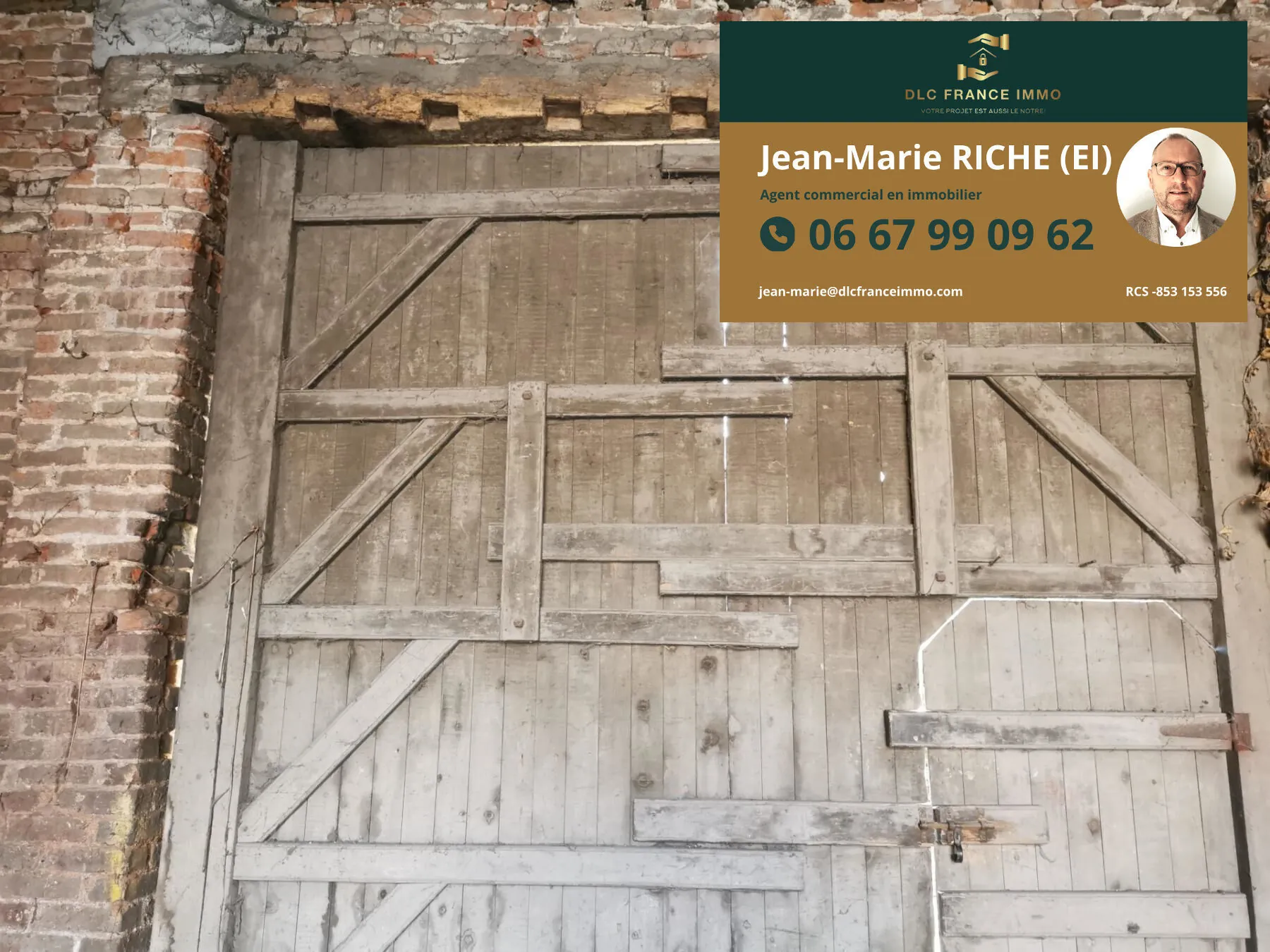 A vendre grange de 120 m² à Solesmes avec terrain de 378 m² 