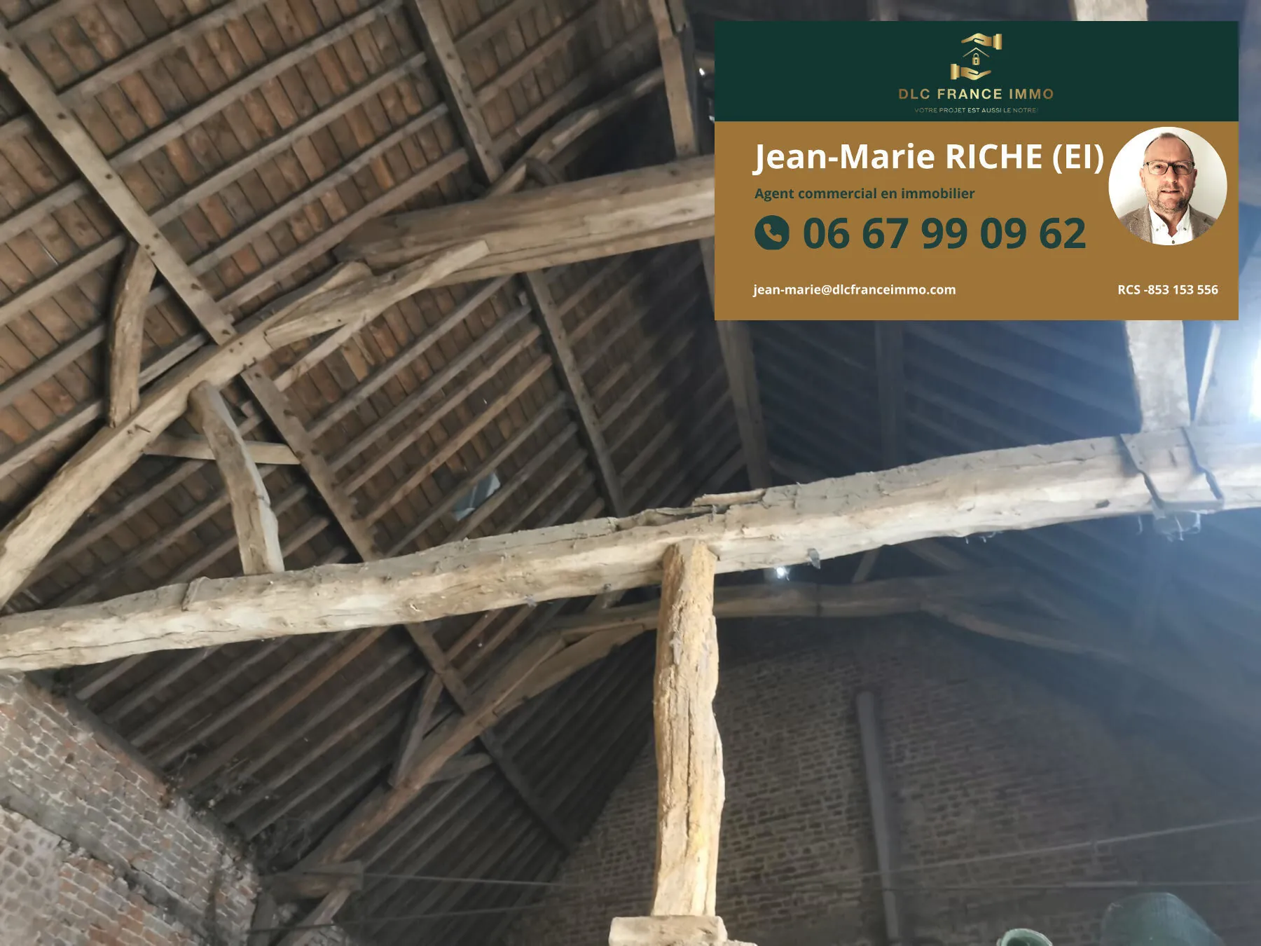 A vendre grange de 120 m² à Solesmes avec terrain de 378 m² 