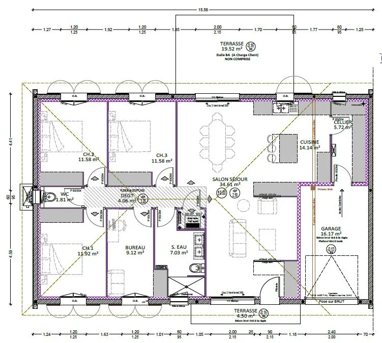 Maison neuve à Seyresse près de Dax - 112 m² avec garage et terrain viabilisé 