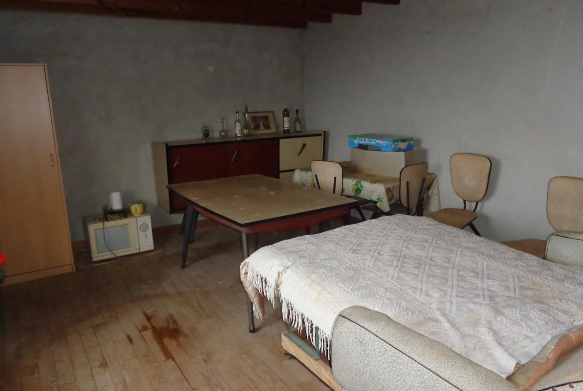 Maison en pierres à rénover avec dépendances et grand terrain à Ranchal 69470 