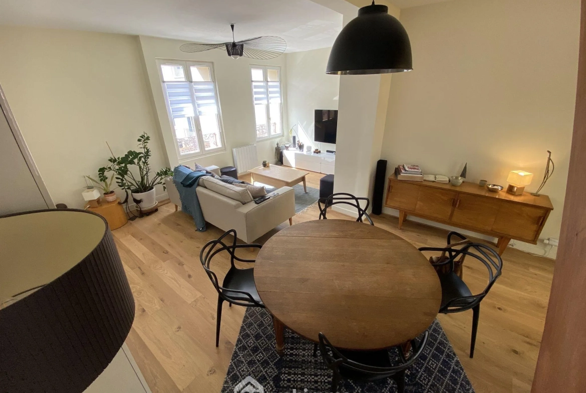 À vendre duplex lumineux de 78 m² à Rouen proche gare Rive Droite 