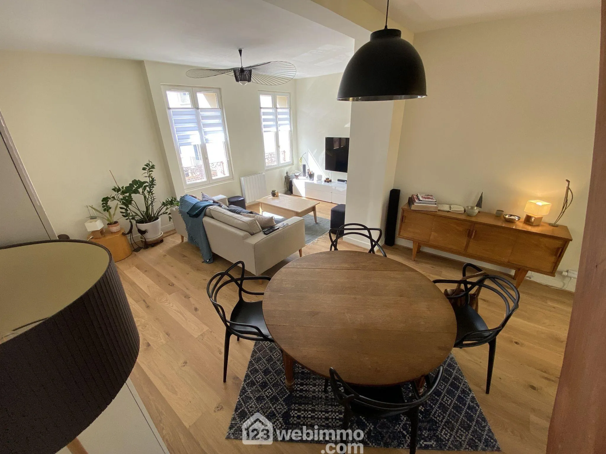 À vendre duplex lumineux de 78 m² à Rouen proche gare Rive Droite 