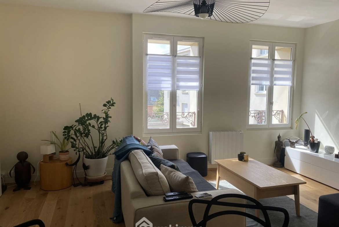 À vendre duplex lumineux de 78 m² à Rouen proche gare Rive Droite 