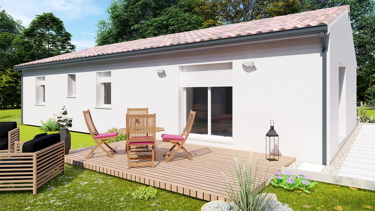 Maison neuve moderne de 100 m² avec suite parentale à Chalagnac 