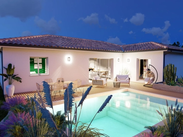 Terrain constructible et maison moderne à Caupenne - Spécial investisseurs et familles