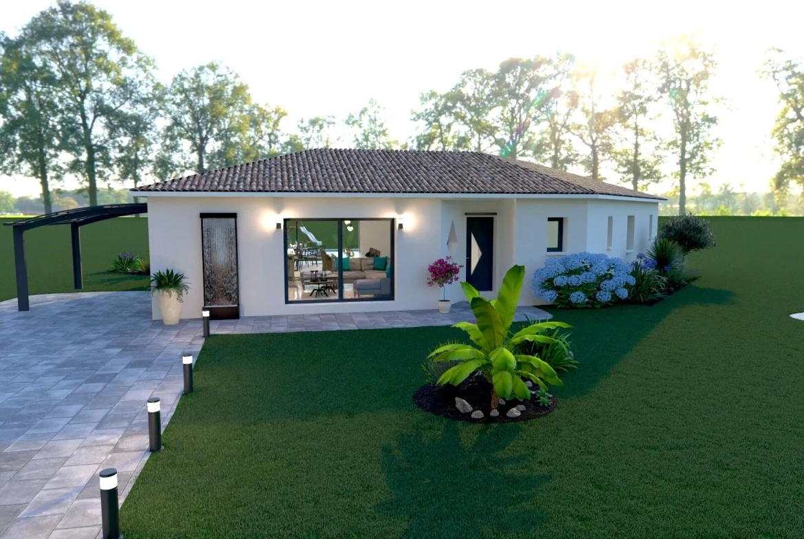 Maison individuelle moderne de 135m² à Marmande, idéalement conçue avec suite parentale et garage 