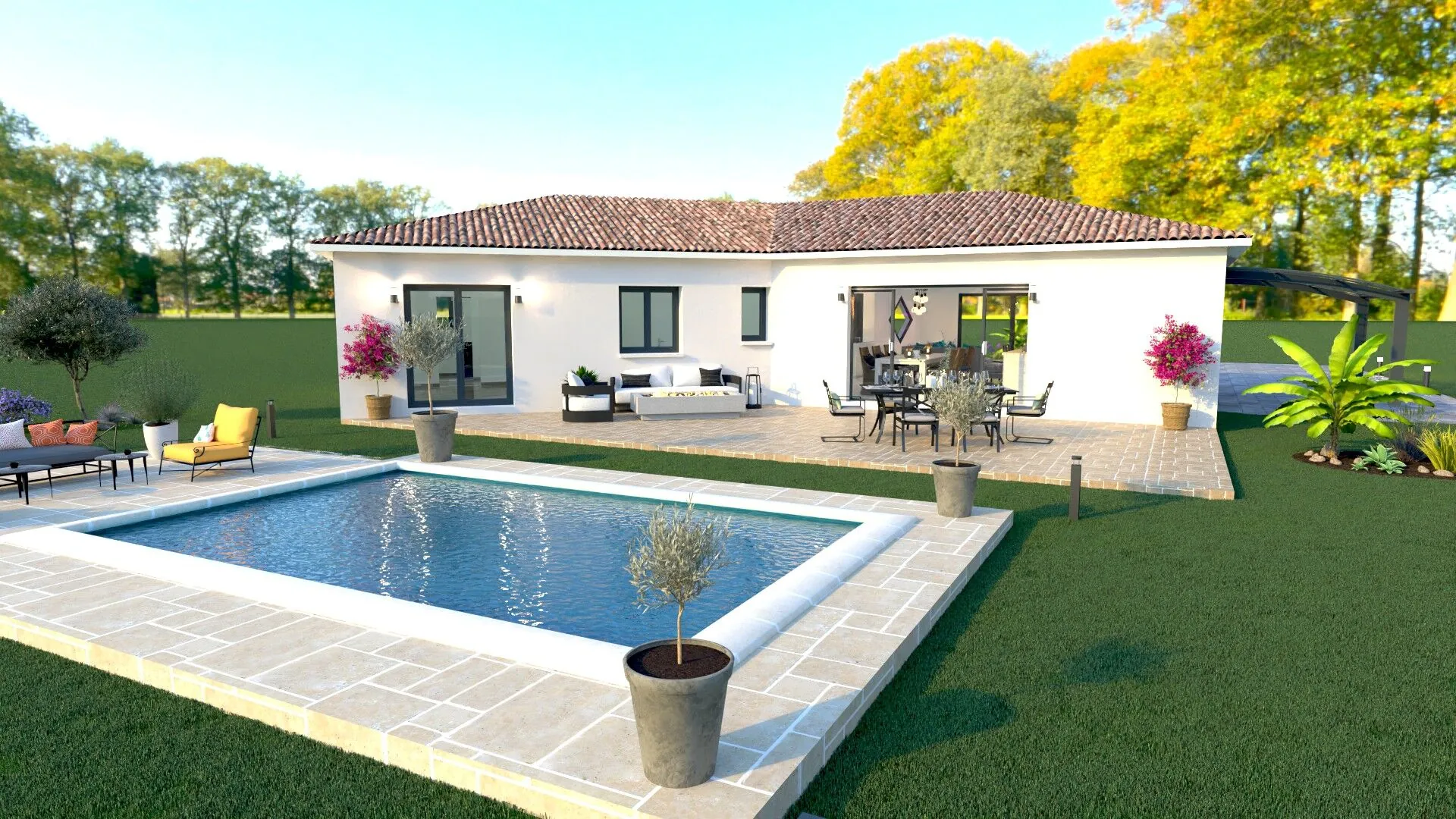 Maison individuelle moderne de 135m² à Marmande, idéalement conçue avec suite parentale et garage 