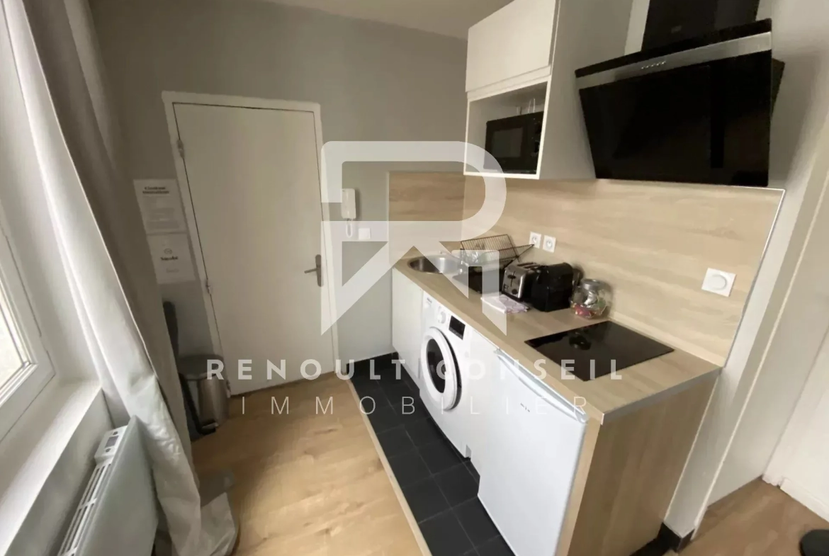 Studio de 16 m² à Rouen proche gare — Investissement locatif rentable 