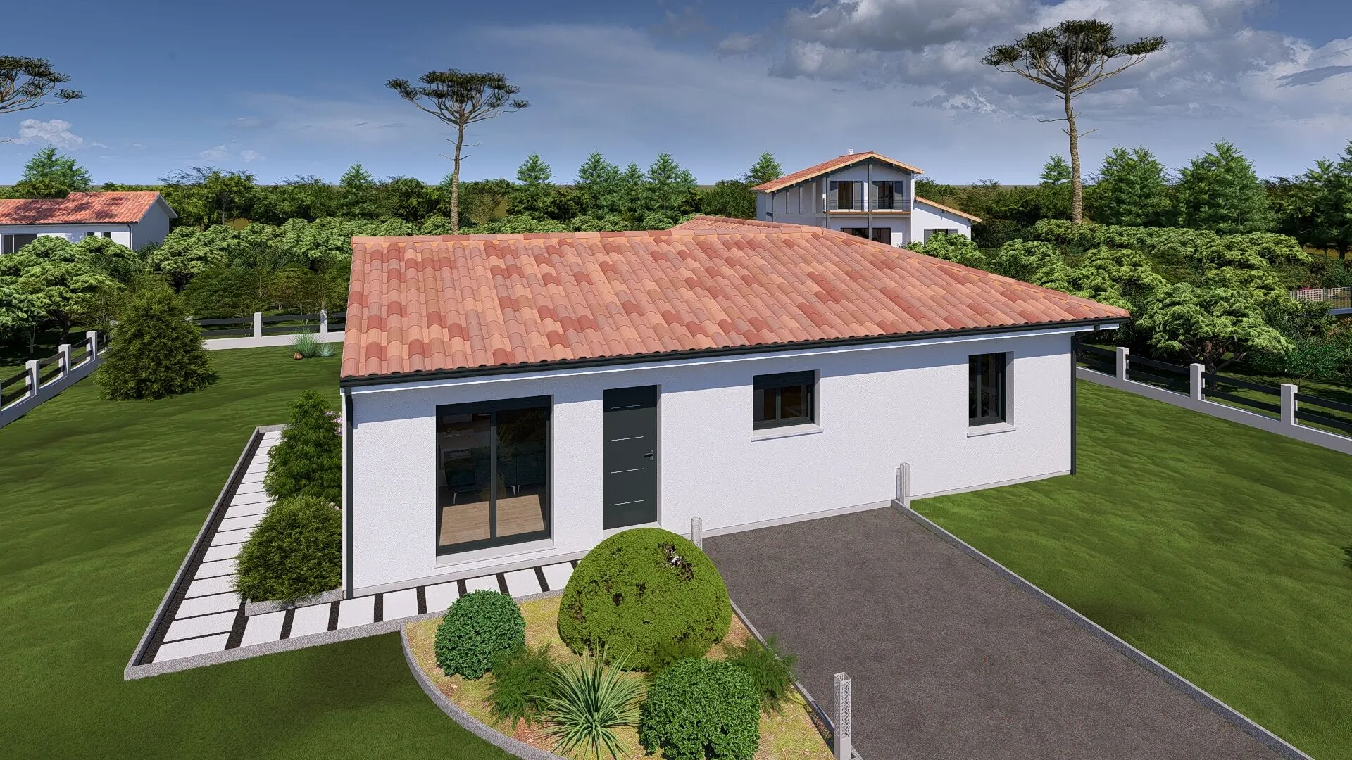 Maison neuve 90 m² avec 3 chambres à Pissos, construction moderne 