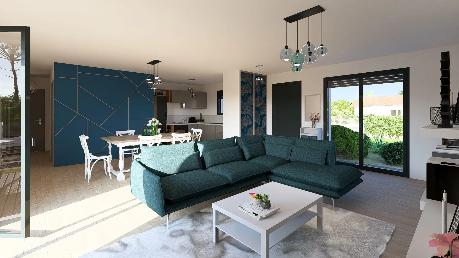 Maison neuve 90 m² avec 3 chambres à Pissos, construction moderne 