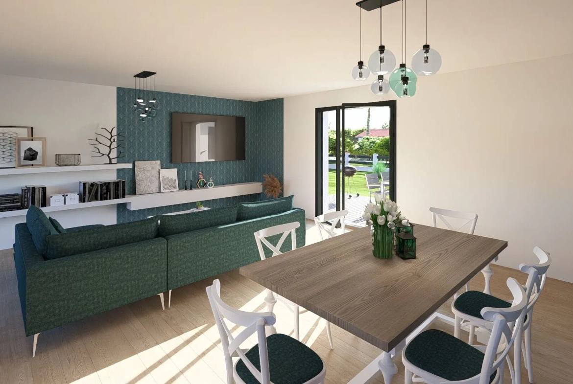 Maison neuve 90 m² avec 3 chambres à Pissos, construction moderne 