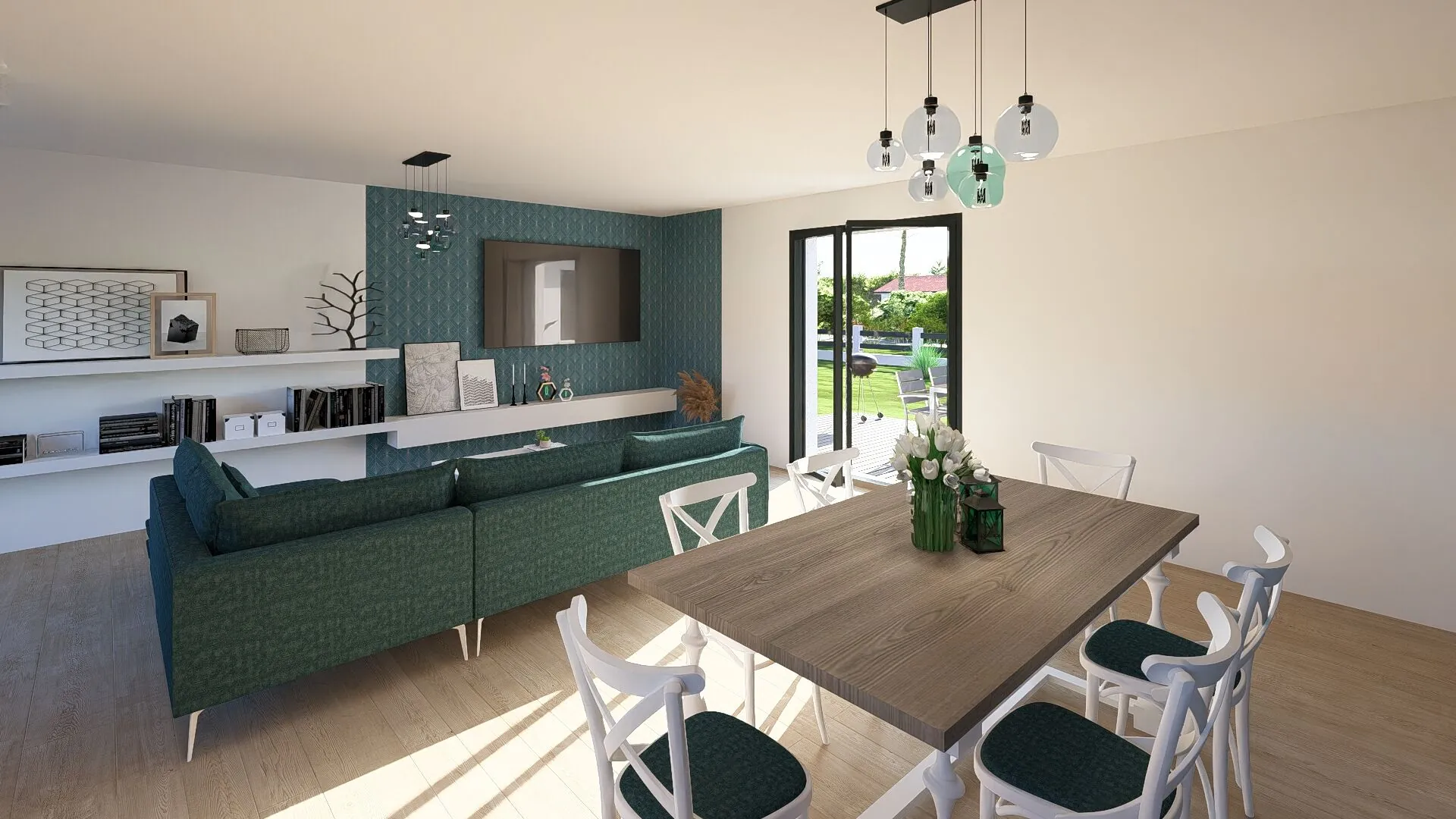 Maison neuve 90 m² avec 3 chambres à Pissos, construction moderne 
