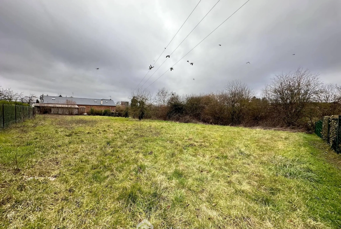 Terrain à bâtir de 1240 m² à Aulnois S/ Laon – Façade 46 m 