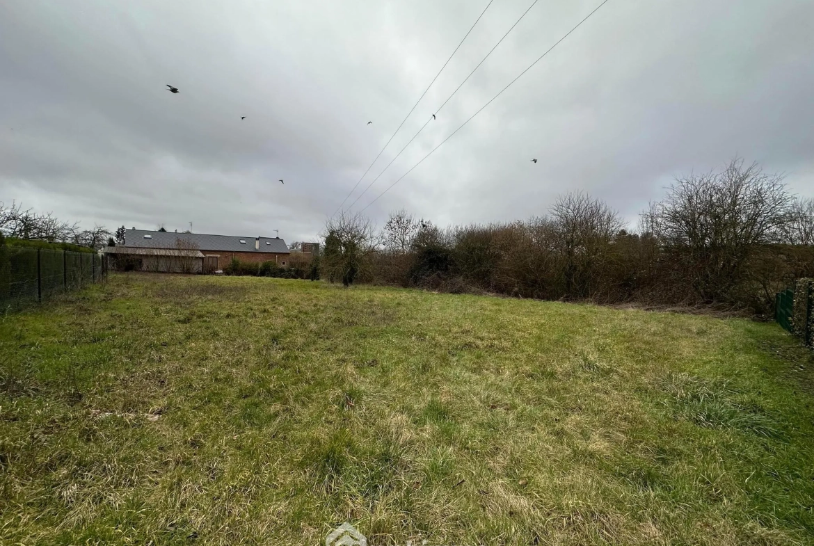Terrain à bâtir de 1240 m² à Aulnois S/ Laon – Façade 46 m 