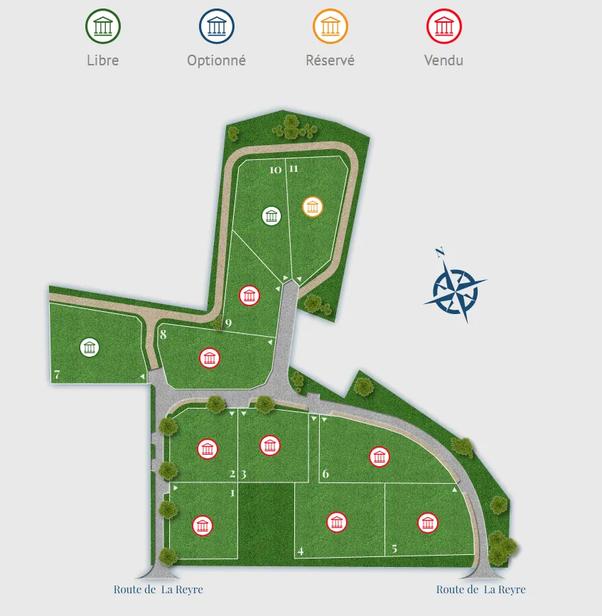 Terrain constructible de 925 m² au Tuzan, proche Bordeaux 