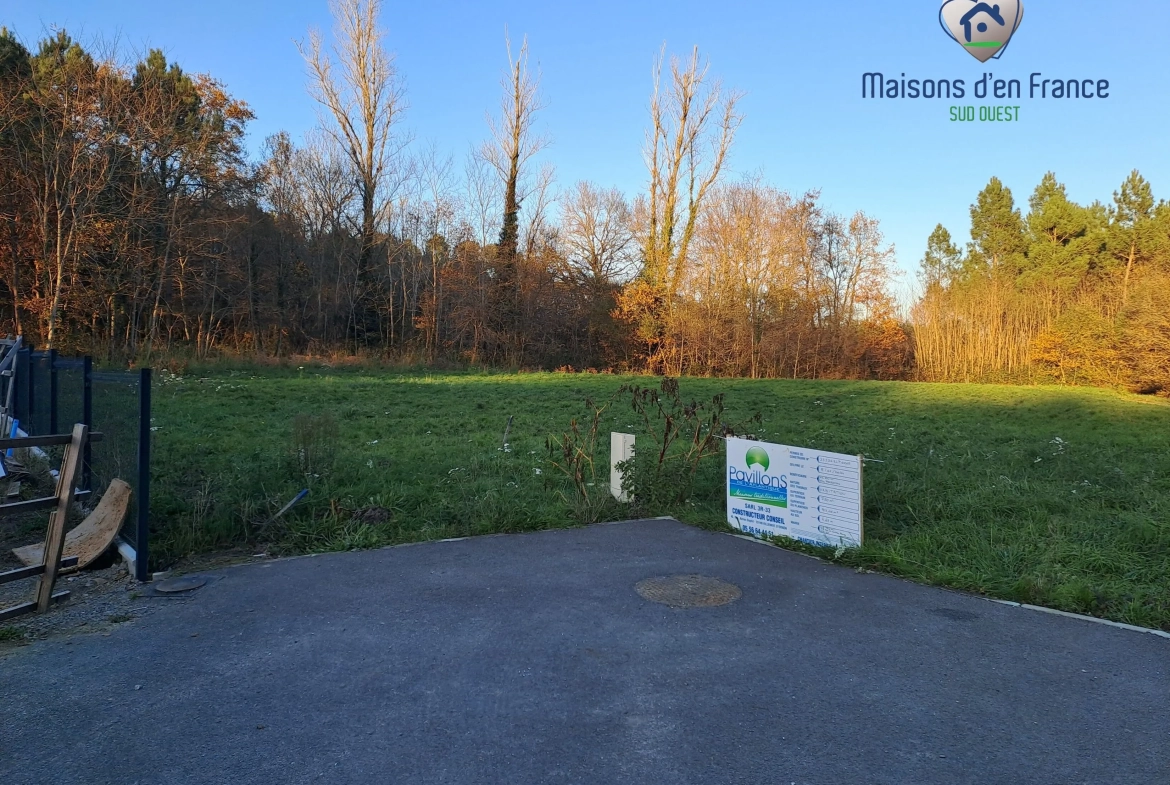 Terrain constructible de 925 m² au Tuzan, proche Bordeaux 
