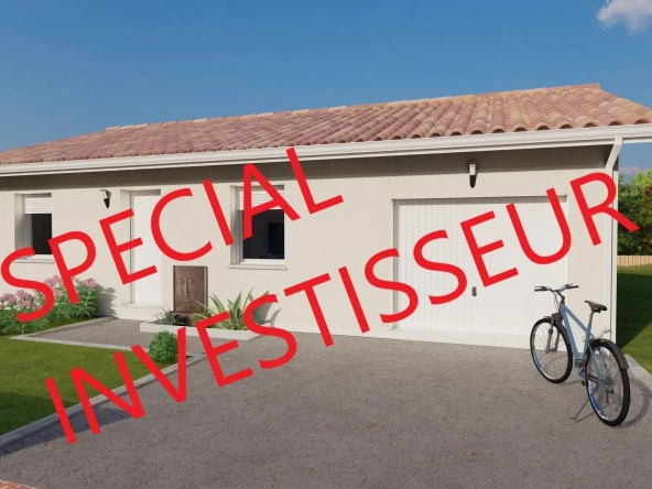 Maison neuve accessible PMR avec 2 chambres et garage à Razès
