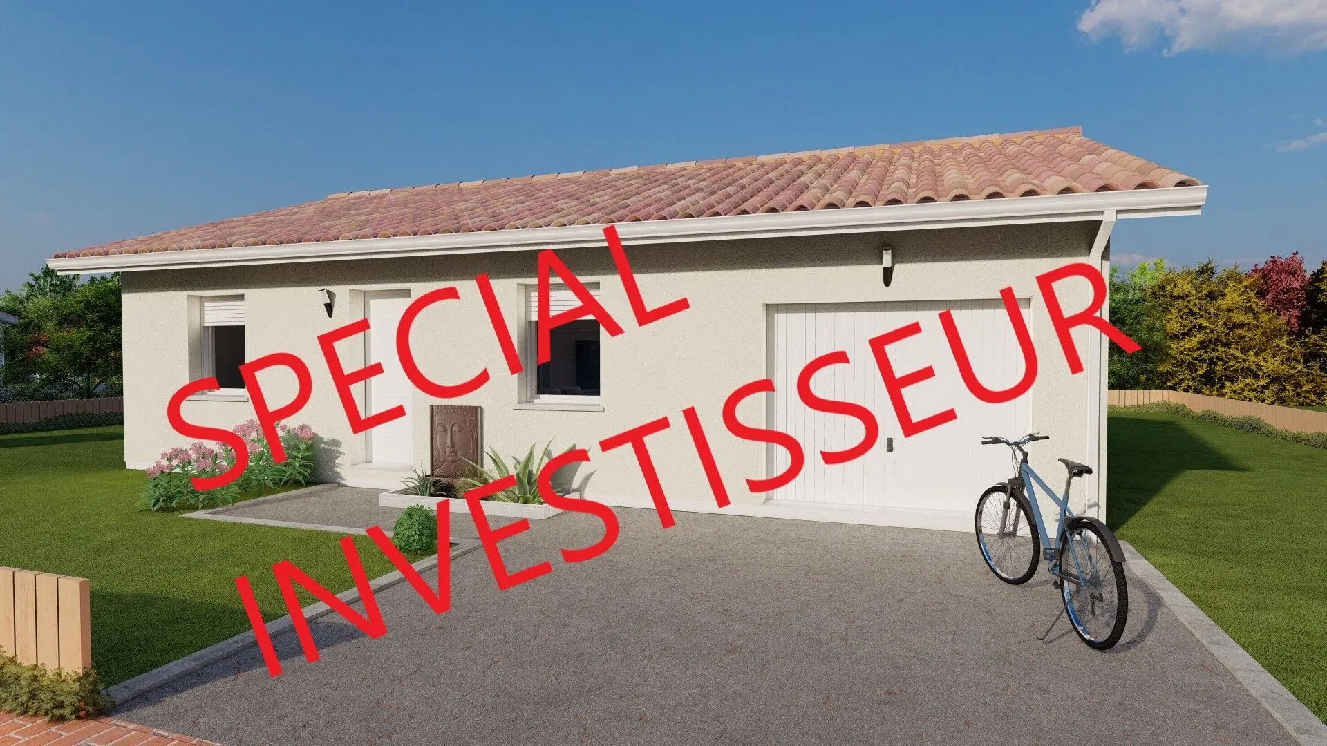 Maison neuve accessible PMR avec 2 chambres et garage à Razès 