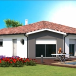 Maison neuve contemporaine à Mimizan, 3 chambres, terrain 474 m², à partir de 295 000 €