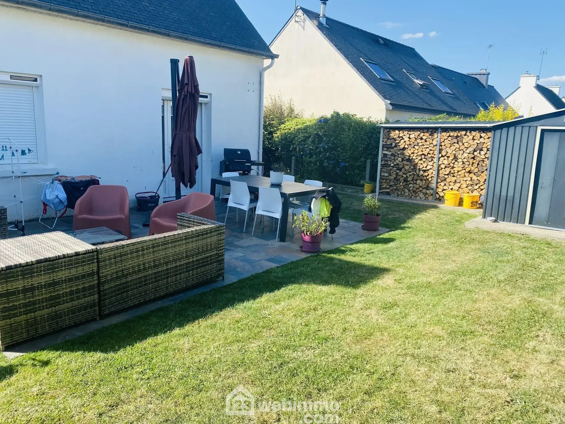 Belle maison néo-bretonne de 113 m² à Chatelaudren-Plouagat, 4 chambres, jardin clos, proche commodités 