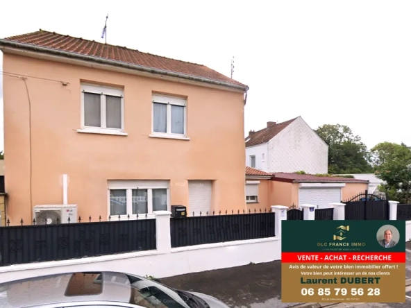 Maison individuelle à vendre à Maubeuge avec jardin et garage - Secteur Calme