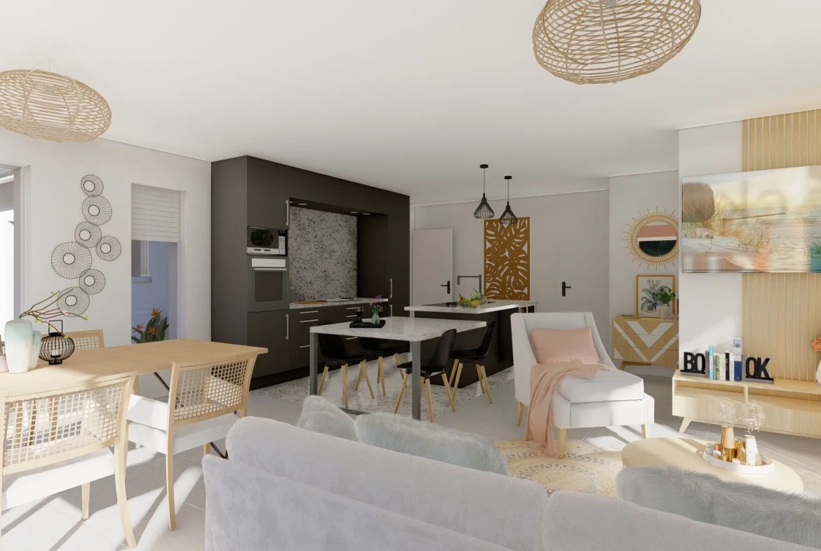 Projet maison moderne 3 chambres à Saint Paul Les Dax – Terrain et Construction Personnalisés 
