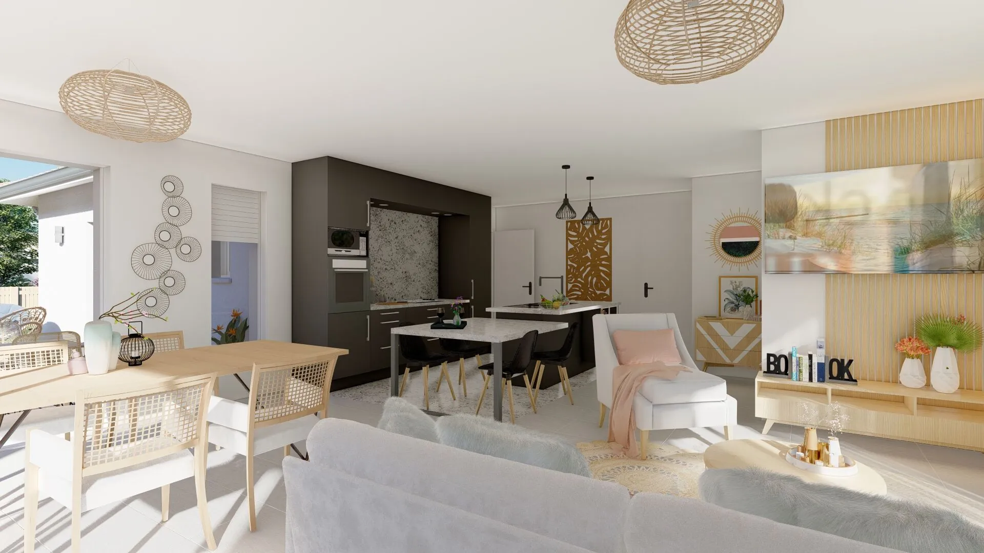 Projet maison moderne 3 chambres à Saint Paul Les Dax – Terrain et Construction Personnalisés 