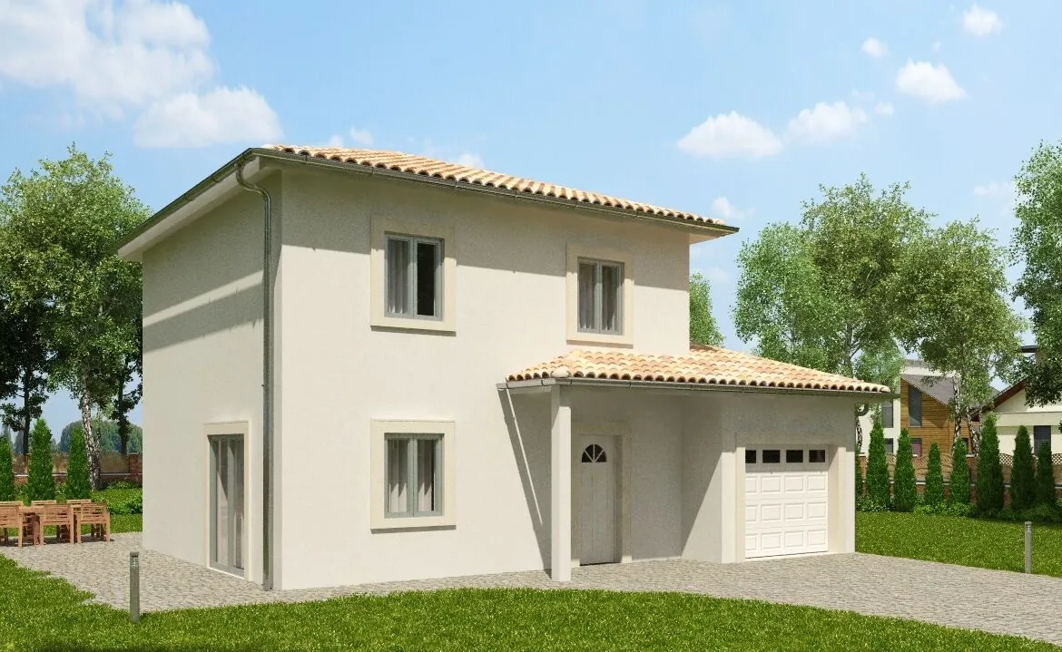 Construction d'une villa moderne à Replonges près de Macon – Offre clé en main en 2024 