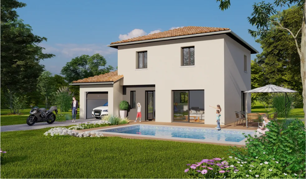 Construction d'une villa moderne à Replonges près de Macon – Offre clé en main en 2024 