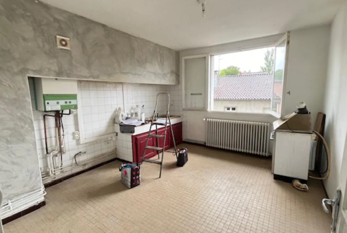 Immeuble à rénover à Carmaux avec 2 appartements, garages et jardin 
