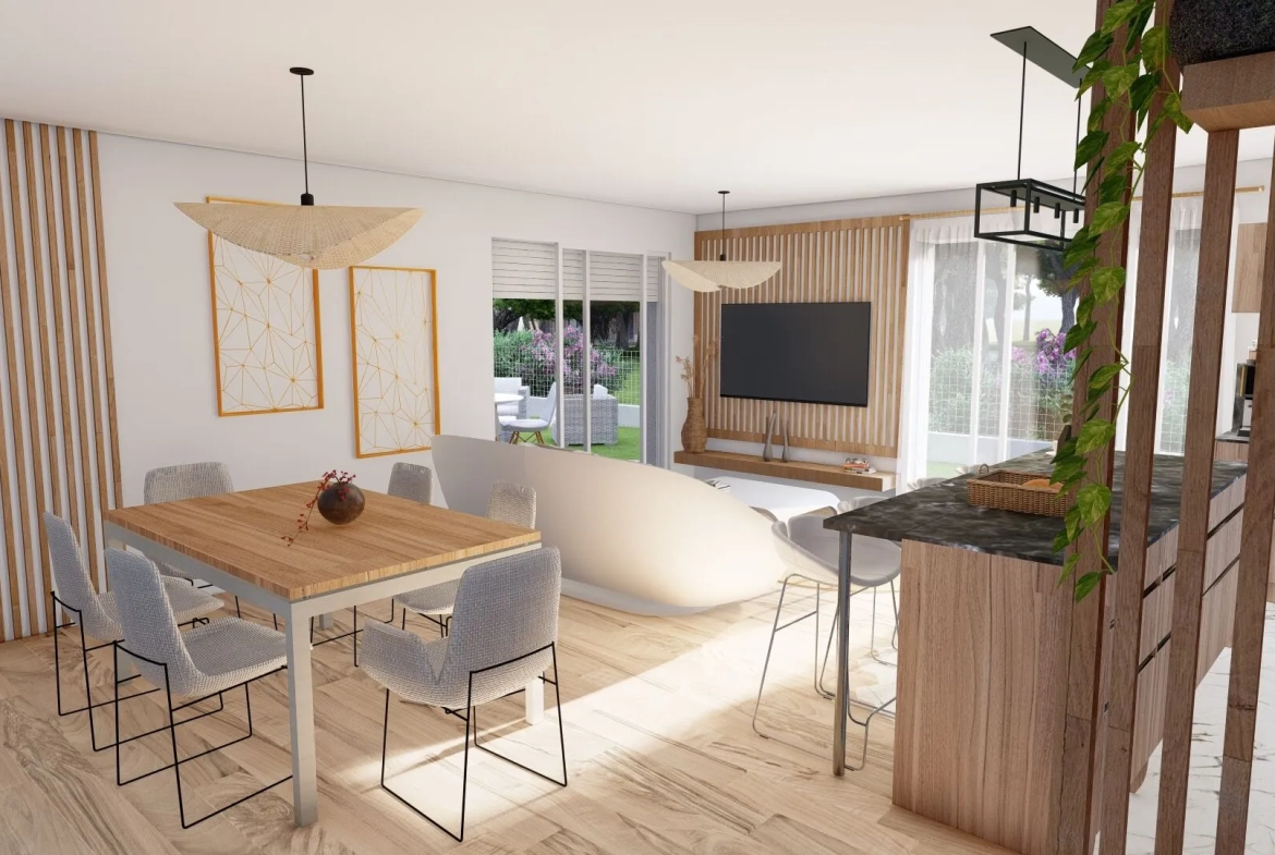 Projet de maison neuve à Saint-Sever - terrain viabilisé et maison moderne de 87m² 